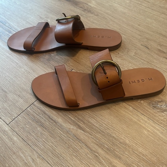 M.Gemi Tramonto Leather Buckle Sandals Size EU41/US10 - Picture 4 of 10